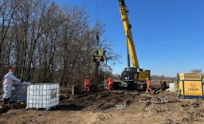 Instalace larsenové stěny dne 20. 3. 2025. Zdroj: ČIŽP